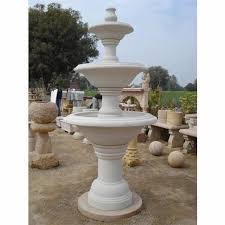 Makrana White Marble Water Fountain At
