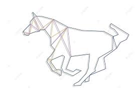 Line Art Horse Equestrian Icon