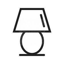 Table Lamp Line Icon Iconbunny