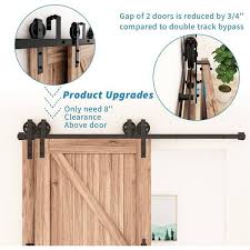 Single Track Bypass Barn Door Hardware