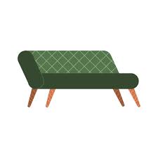 Isolated Couch With Pillow Vector