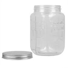 Clear Glass Mason Canister Jar