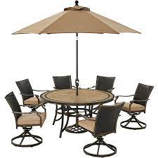 Monaco 7 Piece Wicker Dining Set