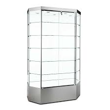 Hexagon Glass Display Case With Led