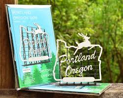 Portland Oregon Sign Model Kit White