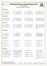 Fresh Solving Equations Worksheets