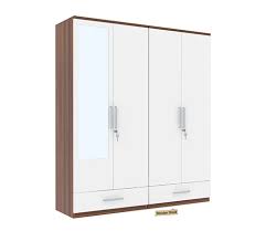 Buy Valor 4 Door Wardrobe With Mirror