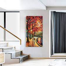 Vertical Canvas Art Couple Walk The