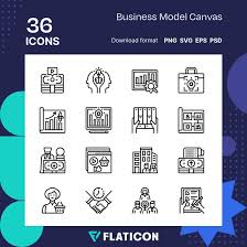 Business Model Canvas Icon Pack