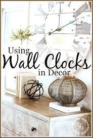 Using Wall Clocks In Decor Stonegable
