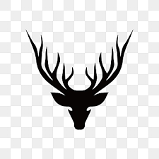Deer Head Silhouette Vector Art Png