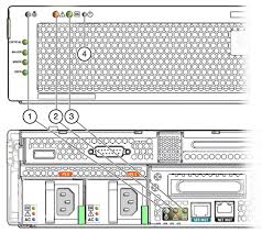 system status leds sun netra x4270 server