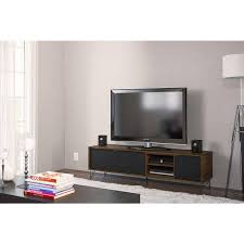 Dark Brown And Black Composite Tv Stand