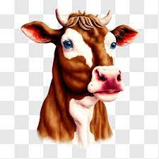 White Cow With Blue Eyes Png