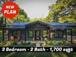 Barndominium Floorplan 3 Bedroom 2 Bath