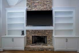 Custom Built Bookcases Fireplaces