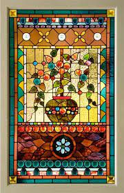 Vintage Stained Glass Window With Cast
