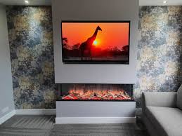 Integrated Fire And Tv Media Wall