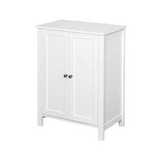 Urtr White Wood Accent Storage Cabinet