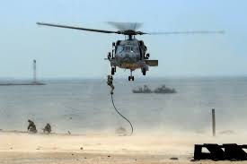 u s navy seals fast rope from an hh