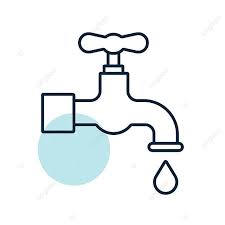 Faucet With Drop Vector Icon Design