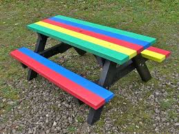 Junior Multicoloured Picnic Table