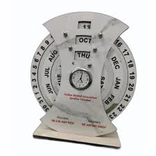 Wooden Table Clock Calendar At Rs 220