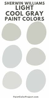 Sherwin Williams Cool Gray Paint Colors