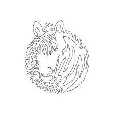 Zebra Drawing Vector Art Icons And