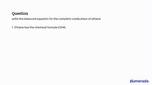 Balanced Equation For The Combustion