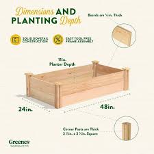 Greenes Fence 2 Ft X 4 Ft X 11 In Premium Cedar Raised Garden Bed