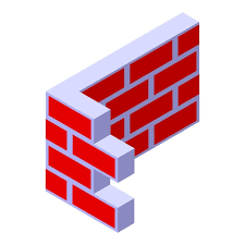 Brick Corner Icon Isometric Vector Pile