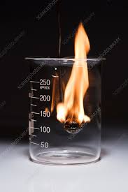 Glucose Burns In Oxygen Stock Image