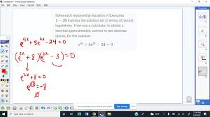 Solve Each Exponential Equation In