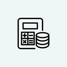 Financial Calculation Money Line Icon