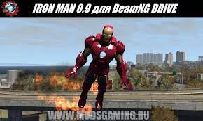 beamng drive скачать мод iron man 0 9
