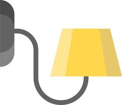 Lamp Illumination Furniture Icon Stock