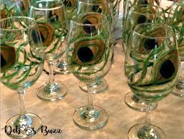 Hand Painted Glasses Champagne Flutes