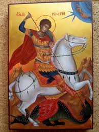 Horse Hand Painted Orthodox Icon