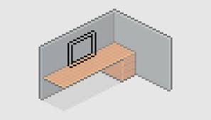Cubicle Isometric Projection Adobe