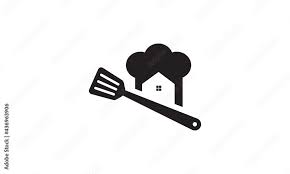 Spatula With Home Chef Logo Symbol