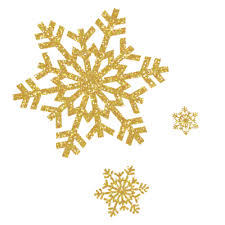 Glitter Golden Snowflake Snowflake