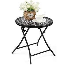 Folding Outdoor Side Tables Anti Rust