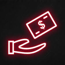 Loan Icon In Neon Style Style Icons