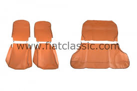 Seat Covers Imitation Leather Ocher