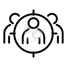 Target Audience Icon Outline Target