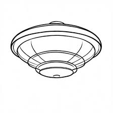 Circular Ceiling Light Fixture Drawing