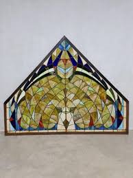 Mid Century Stained Glass Church Window