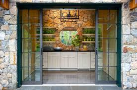Pool House Sliding Glass Doors Design Ideas