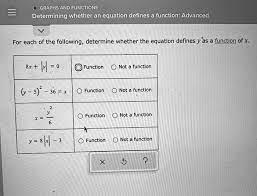 Equation Defines A Function